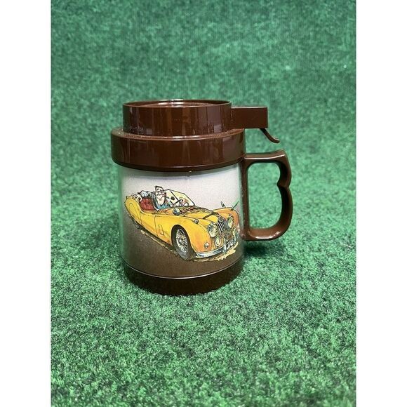 Vintage 1978 Dart Thermo-Serv JAG Jaguar Champagne of Cars Lidded Cup - Picture 1 of 7